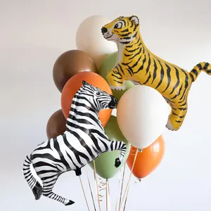 Воздушные шары с изображением животных из фольги в форме гелия