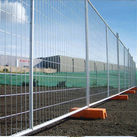 Clôture Temporaire en PVC avec Cadre en Acier Inoxydable Facile à Installer Haute Visibilité 6 Pieds de Hauteur pour Chantier de Construction