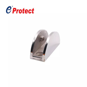 Clip de porte de douche en verre moderne en acier inoxydable 304 semi-circulaire, réglable, installation facile, portes en verre sans cadre, <span class=keywords><strong>Eprotect</strong></span> - Product Image 5