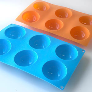 Moule à gâteau mousse en demi-cercle Mofen Cup Pastry Dessert Jelly Silicone Grinder Baking Tools for Pudding and Other Confections - Product Image 3