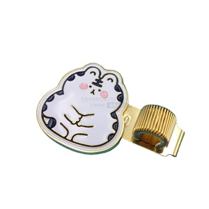Custom Metal Pen Clip 45mm Zinc Alloy Electroplated Office School <b>Stationery</b> Spring Loaded Pen Holder - Product Image 5