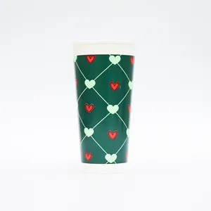 Disposable 16oz Cold Drink Cup Can Be Customized Design And Logo Ice Drink Fast Food Restaurant Special In Vietnam