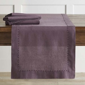 Modern Home 100% Linen <strong>Long</strong> Pink <strong>Table</strong> <strong>Runner</strong> for Wedding - Product Image 4