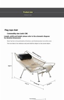 Chaise longue inclinable en métal de style nordique moderne, mobilier pour la maison, salon, appartement, balcon, hôtel