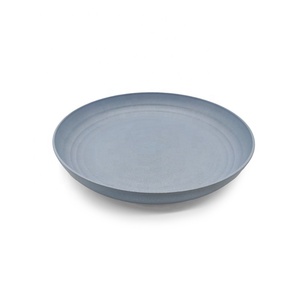 Assiettes en plastique de blé réutilisables de 9 pouces, design moderne, 4 pièces, écologiques, compatibles micro-ondes, assiettes émaillées pour pique-nique, directement de l'usine - Product Image 2