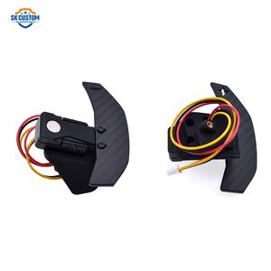 Manette de vitesse magnétique en fibre de carbone véritable pour VW <span class=keywords><strong>Golf</strong></span> 6 <span class=keywords><strong>GTI</strong></span> CC MK5 MK6 Kit intérieur de volant de voiture - Product Image 5