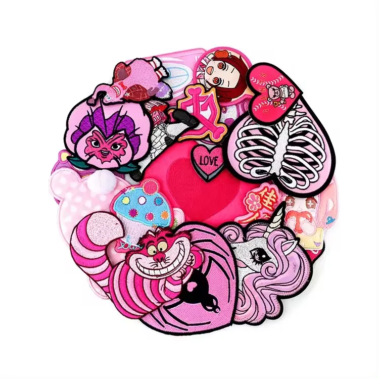 Embroidered Badges iron on patches Fashion Embroidery Sew On Patch self-adhesive Logo for Garment accessories