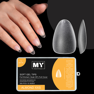 MyBeautyNails logotipo personalizado <span class=keywords><strong>uñas</strong></span> artificiales extra <span class=keywords><strong>cortas</strong></span> mate redondo ovalado almendra cuadrado XS XXS <span class=keywords><strong>gel</strong></span> <span class=keywords><strong>de</strong></span> cobertura completa x puntas <span class=keywords><strong>de</strong></span> <span class=keywords><strong>gel</strong></span> suave - Product Image 5