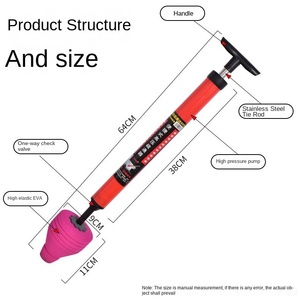 <span class=keywords><strong>Desatascador</strong></span> de inodoro potente de alta presión, <span class=keywords><strong>desatascador</strong></span> de drenaje de <span class=keywords><strong>aire</strong></span>, removedor de obstrucciones, herramienta de plomerí<span class=keywords><strong>a</strong></span>, émbolos de tuberí<span class=keywords><strong>a</strong></span> para émbolo de inodoro de baño - Product Image 3