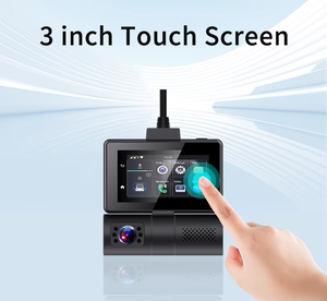 Caméra de tableau de bord 4G LTE SIM cachée à double objectif FHD 1080P GPS <span class=keywords><strong>enregistrement</strong></span> vidéo avant CMSV6 Android 10.0 OS 3.0 ''écran mode stationnement - Product Image 3