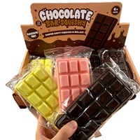 Jouet Squishy en Mousse PU Façon Chocolat pour Filles, à Rebond Lent, Anti-Stress, Jouet à Presser
