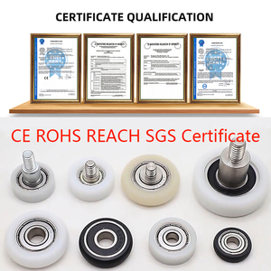 10x50x12mm trắng POM tráng Con lăn BS620050-12 OD 50mm Cam Bánh xe Nylon Rower ròng rọc 10*50*12 nhựa mang cho cửa - Product Image 5
