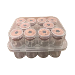 10-units Transparent Plastic Bottle <b>Box</b> Cillin Bottle <b>Storage</b> Travel Case <b>Small</b> Bottle Rack Medical Use Recycled Embossing - Product Image 1