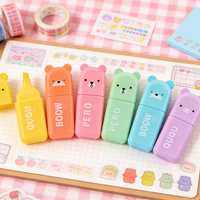 Mini ensemble de surligneurs non effaçables 4 et 6 couleurs, marqueurs spéciaux Macaron respectueux des yeux