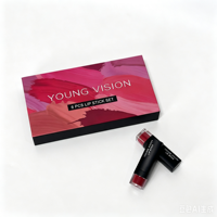 Boîte cadeau de luxe personnalisée avec logo, imperméable, pour rouge à lèvres et gloss, emballage cosmétique haut de gamme, fermeture magnétique à clapet, éponge exclusive