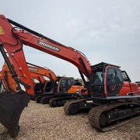 Excavadora Usada Doosan DX225LCA de Alta Calidad, Componentes Principales Intactos, Sin Fugas de Aceite, para Movimiento de Tierras y Construcción de Carreteras