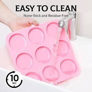MUYULINS Factory 9-Cavity Cylindrical Maker LFGB Platinum Non-Stick BPA-Free <b>Silicone</b> Soap Mold - Product Image 5