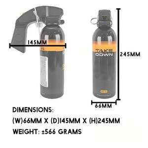 Spray de Defensa Personal para Corredores, Excursionistas y Campistas, Spray de Pimienta de Alta Potencia con Logotipo Personalizado, Alcance de 30 pies, 470 ml, Protección Máxima - Product Image 3