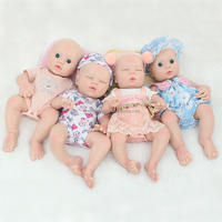 Poupées reborn réalistes en silicone de 13 pouces, jumeaux nouveau-nés pour garçons et filles, jouets doux lavables miniatures et tendance pour filles