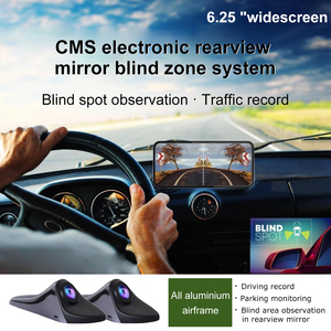 Système de rétroviseur de voiture avec moniteur HD de 6,25 pouces, détection d'angle mort, caméra AI BSD côté gauche/droit pour l'aide au stationnement - Product Image 5