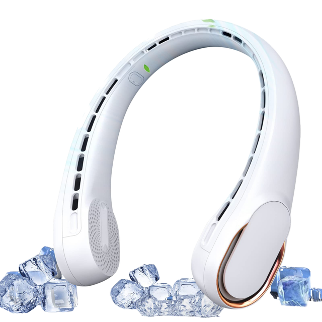 USB Fan Rechargeable Outdoor Mini Neck Fan with Bladeless Design Portable Gift-in Stock
