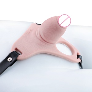 Wholesale Silicone Chastity Cage Wearable Penile Chastity Pants BDSM Enthusiasts Strap on <b>Dildo</b> Sheath Hollow Sex Toys for Adult - Product Image 1