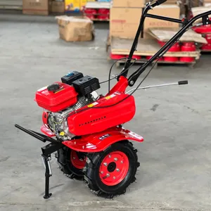 Ketting Connect Benzine Power Tiller Mini Cultivator 60Cm Helmstok Breedte