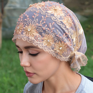 Moda <span class=keywords><strong>mujer</strong></span> sombrero musulmán Hijab turbante gorras algodón sólido flor pañuelo sombreros suave elástico Islam árabe cabeza abrigo capó - Product Image 5