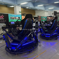 Simulador de Carreras F1 Interactivo para Parques de Diversiones, 6-dof, 3 Pantallas, Juego de Carreras Extremo, Operado con Monedas