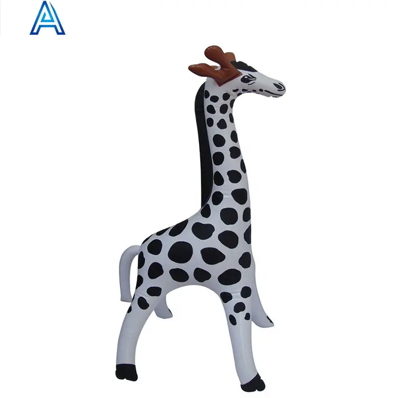 Çin'de yapılan fabrika üreticisi OEM özelleştirmek tasarım baskı vinil PVC hava darbe şişme geyik zürafa at koyun hayvan