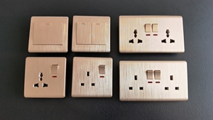 Seebest 13A/16A tinh khiết Đồng Chải bề mặt kim loại thiết bị chuyển mạch điện ổ cắm tường ổ cắm - Product Image 2