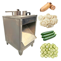 Industriële fruit- en groentesnijmachine met neerwaartse druk, multifunctionele groentesnijmachine voor fabrieken