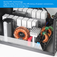 SNOWMAN PC de bureau Active PFC Unités d'alimentation ATX Gaming PSU 750W 110V 220V 80 Plus Unités d'alimentation