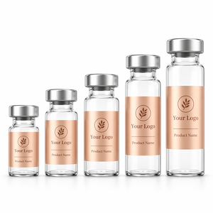 Factory Custom Size Holographic Accent Glass Vial Stickers, Personalized Printed Self-adhesive <b>Labels</b> For Glass Bottle Packaging - Product Image 4