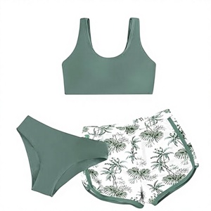 <b>White</b> Black Solid Color 2 Piece Set High Cut Backless Push up Shorts <b>Bikini</b> 2026 Fashion Seaside Swimsuit - Product Image 2