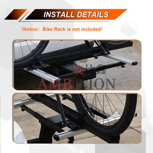 AMBITION Plateforme de porte-bagages multifonctionnelle, porte-bagages pliable adapté aux porte-vélos, paniers et boîtes à bagages 200 LBS - Product Image 6