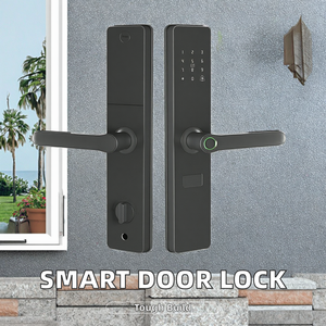 वाईफाई स्मार्ट होम डिजिटल लॉक फिंगरप्रिंट मैनुअल कुंजी लकड़ी के लिए आसान स्थापना सुरक्षित पासवर्ड पहचान - Product Image 6