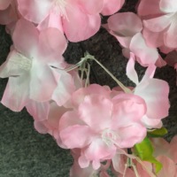 Ranting Bunga Sakura Buatan Realistis, Bunga Plastik Buatan Tangan untuk Pernikahan, Hari Valentine, Hotel
