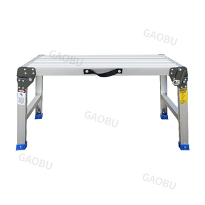 Aluminum 2+2 <strong>Step</strong> <strong>Working</strong> Folding <strong>Platform</strong> Stool Ladder <strong>Step</strong> Ladder and Standing <strong>Platform</strong> for Lower <strong>Working</strong> Condition