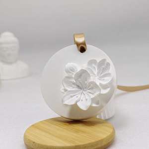 Ornements d'art décoratif pour la maison désodorisant de voiture suspendu parfumé gypse diffuseur d'arôme pierre coffret cadeau - Product Image 3