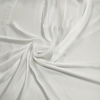 Tissu satiné en georgette de soie 100% teint uni, matériau léger pour la production d'écharpes