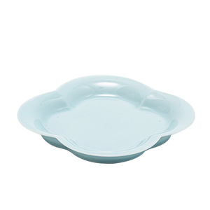 Assiette à pâtisserie en céramique en forme de fleur, plat à dessert en porcelaine, plateau à fruits pour mariage, style simple - Product Image 5