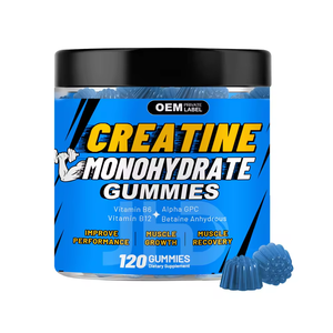Factory Direct Sales Customized <b>Creatine</b> Gummies Strawberry Flavored Pre-Workout Energy Supplement for Adults OEM/ODM - Product Image 4