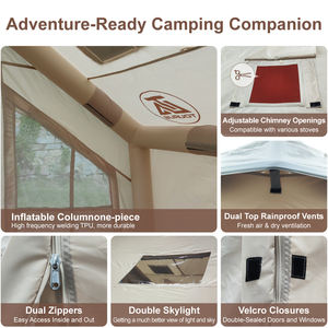 TOURUS 8 metrekare yeni ürün çadır ev şişme kamp çadırı - Product Image 2