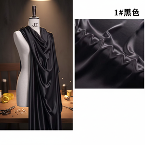 Vender como Hot Cakes vestido de tela satinada Crypto Color satén imitación seda ropa forro tela de seda - Product Image 5