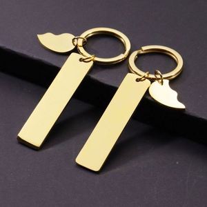 Llavero de Acero Inoxidable con Placa para Grabar con Láser, Etiqueta en Forma de Corazón, Código QR, Regalo de San Valentín para Parejas - Product Image 2