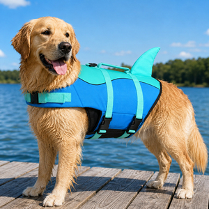 <span class=keywords><strong>Chaleco</strong></span> Salvavidas <span class=keywords><strong>para</strong></span> <span class=keywords><strong>Perros</strong></span> con Forma de Tiburón, Alta Flotabilidad, Diseño Ajustable <span class=keywords><strong>para</strong></span> <span class=keywords><strong>Perros</strong></span> Grandes, <span class=keywords><strong>para</strong></span> Actividades Acuáticas al Aire Libre, Playa y Navegación - Product Image 1