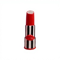 Vase en céramique 3D en forme de rouge à lèvres, style américain, pour mariages/anniversaires, décoration Instagram, pour la maison