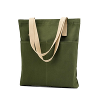 Sac de plage en toile au design populaire avec poche, sacs de courses réutilisables, sac fourre-tout en coton pas cher avec logo personnalisé