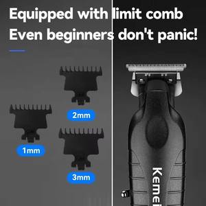 เครื่องตัดผม <span class=keywords><strong>Kemei</strong></span> KM-2293 จอ LCD <span class=keywords><strong>แบ</strong></span>บมืออาชีพ เครื่องโกนหนวดไฟฟ้า <span class=keywords><strong>แบ</strong></span><span class=keywords><strong>ต</strong></span><span class=keywords><strong>เต</strong></span>อรี่ 1400mAh รุ่น KM-2299 - Product Image 5